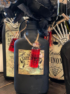 Decorative Halloween Potion Bottles