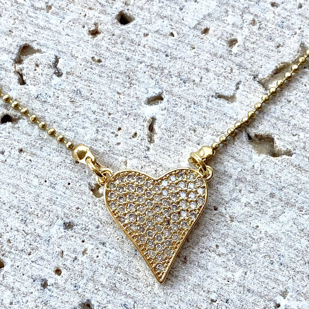 Gold heart Necklace