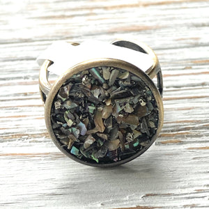 Brass Pyrite Ring