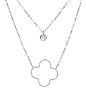 Madeline with a twist Clover Necklace