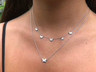 Multiple Butterfly Choker Necklace - GoldenLadderInteriors