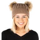 Load image into Gallery viewer, Double Pom Beanie
