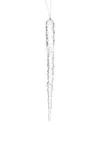 Clear Hanging Long Icicle Ornament