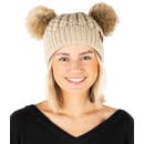 Load image into Gallery viewer, Double Pom Beanie
