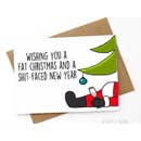 Funny Christmas card - Wishing you a fat Christmas...