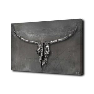 Skull Painting Born 2 B Wild IX' Canvas Wall Art