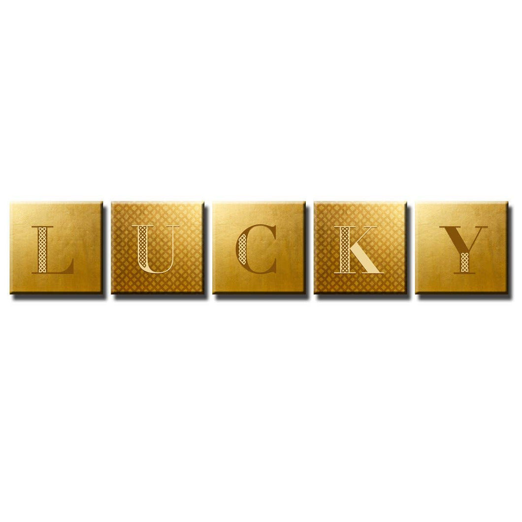 Lucky' 5-PC Canvas Art Set