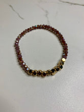 Load image into Gallery viewer, Stone and Gold Bracelet - GoldenLadderInteriors
