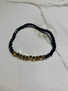 Stone and Gold Bracelet - GoldenLadderInteriors