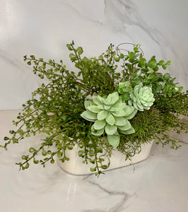 Custom Succulent Arrangement - GoldenLadderInteriors