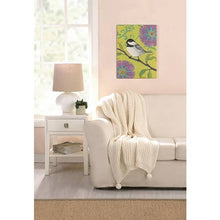 Load image into Gallery viewer, Cable Knit Throw Blanket With Poms - GoldenLadderInteriors
