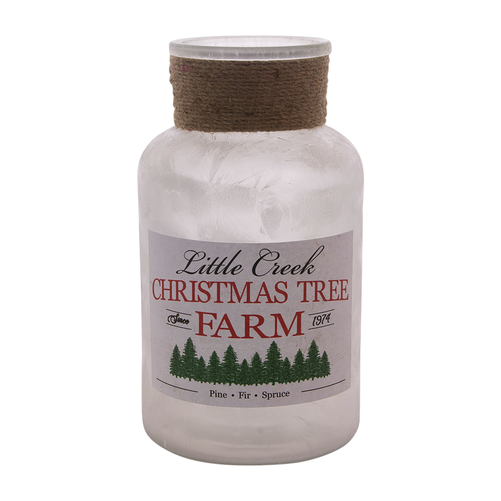 Little Creek Tree Farm Jar - GoldenLadderInteriors