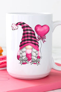 Valentines Day Gnome Holding Balloon Coffee Mug