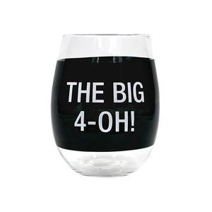 The Big 40- Wine Glass