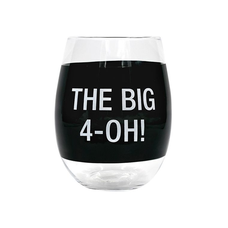 The Big 40- Wine Glass