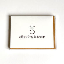 Load image into Gallery viewer, Will You Be My Bridesmaid - Letterpress Card Set
