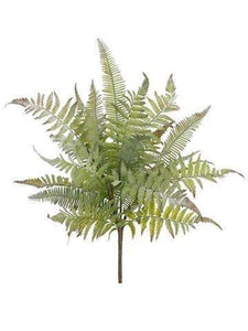 18" Soft PL Mixed Fern Bush PBF726GRGY