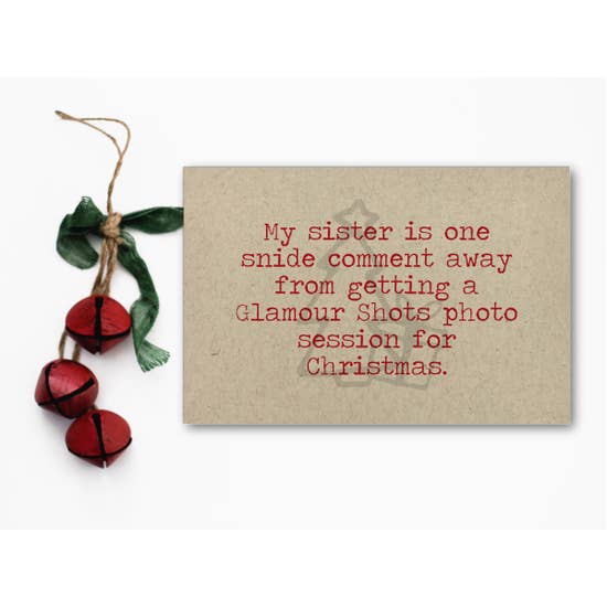 Snide Comment Christmas Card